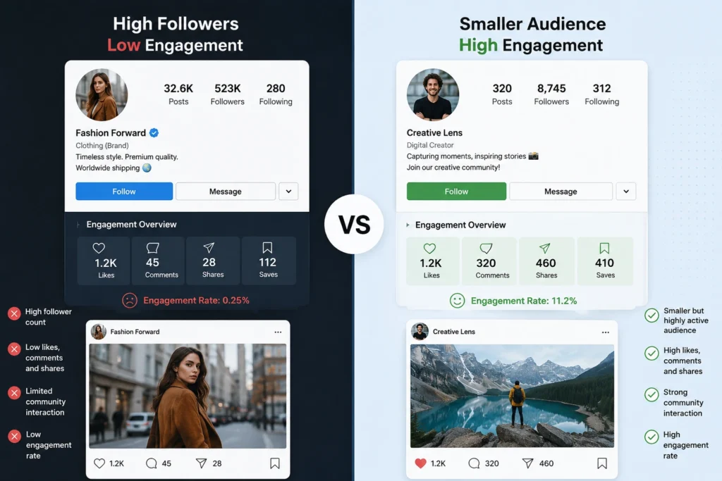 Social media engagement is more important than follower count for brand growth